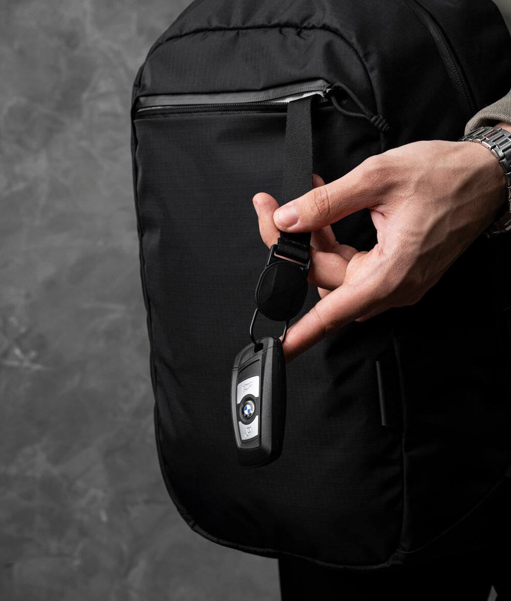 Alt View 7. ALPAKA - ALPAKA Aero Pack 16L Laptop Backpack with 16" Sleeve Lightweight Water-Resistant Travel Commuter Backpack - Black Axoflux 210D.