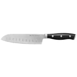 Henckels - Forged Accent 5-inch Hollow Edge Santoku Knife - Stainless Steel