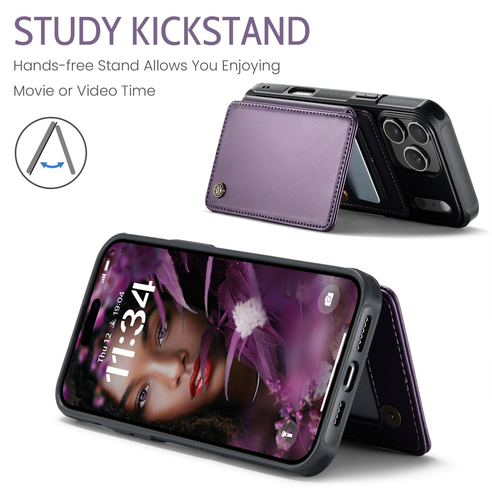 STUDY KICKSTAND  
Hands-free Stand Allows You Enjoying Movie or Video Time