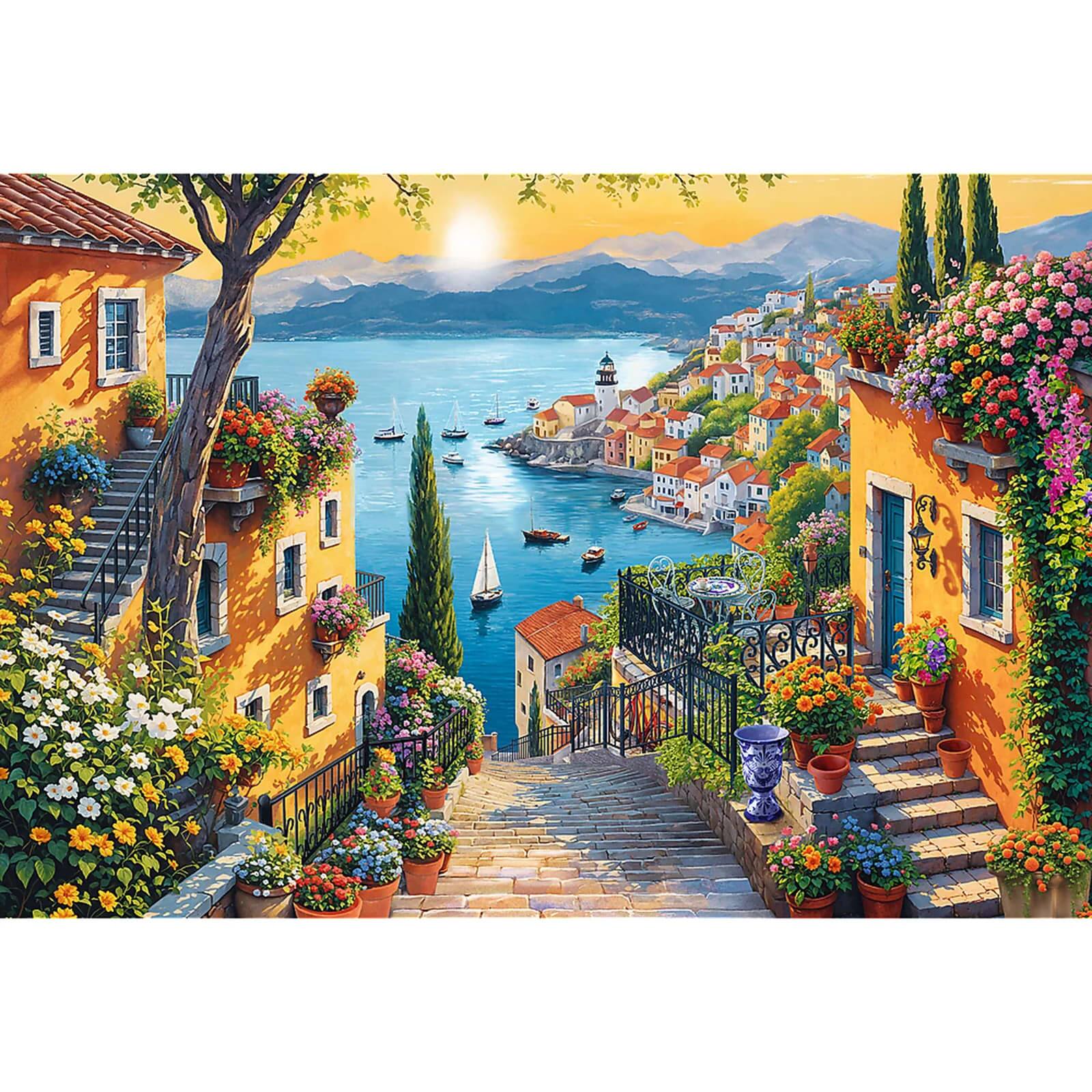 Alt View 1. Trefl - Trefl Red Seaside View 1500 Piece Puzzle.