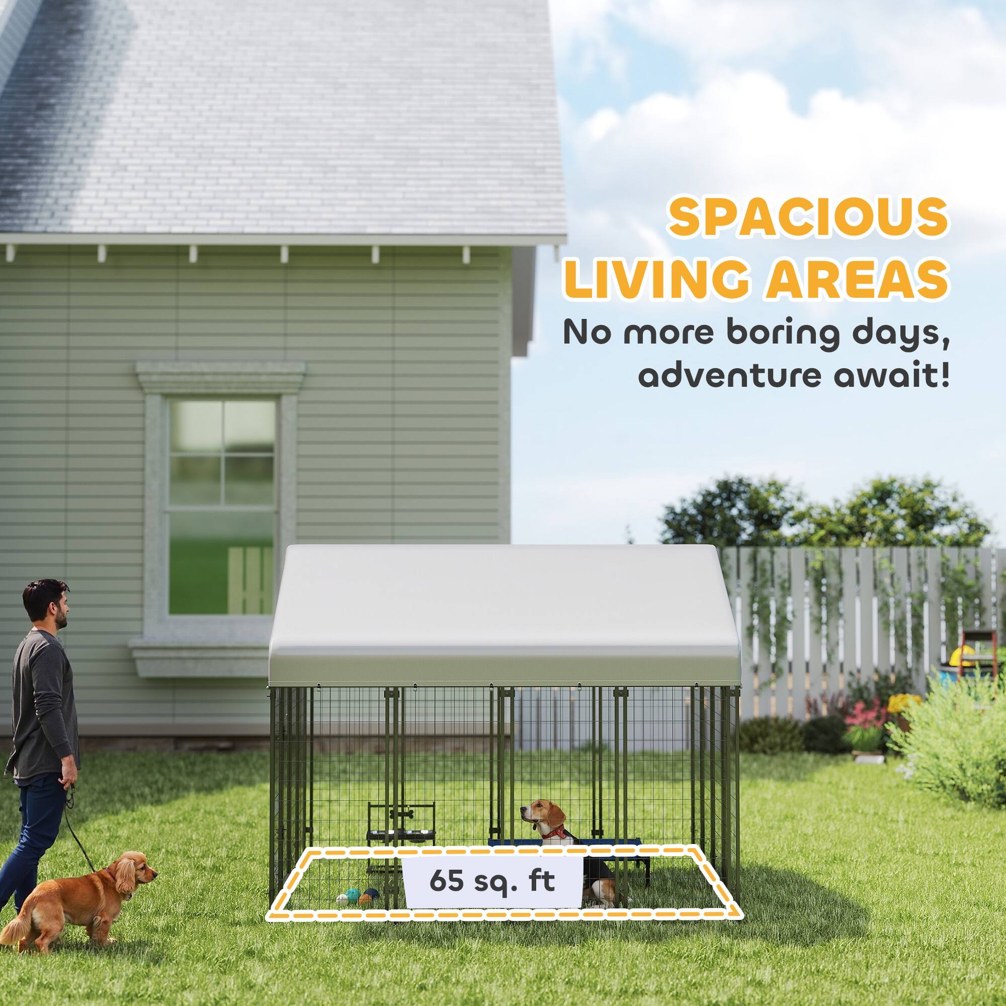 SPACIOUS LIVING AREAS  
No more boring days, adventure await!  
65 sq. ft