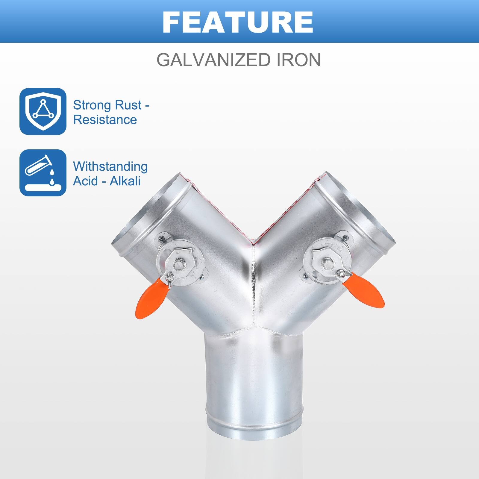 FEATURE  
GALVANIZED IRON  
Strong Rust - Resistance  
Withstanding Acid - Alkali