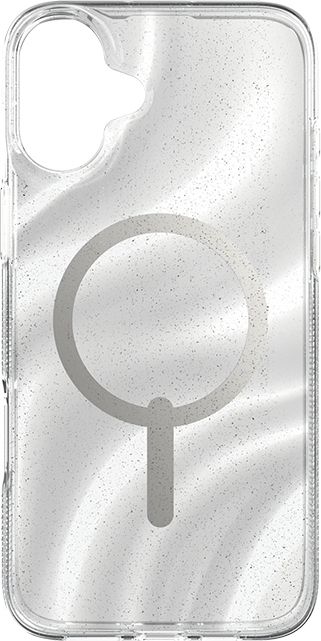 ZAGG - Milan Snap MagSafe Case - iPhone 16 Plus - Silver Glitter