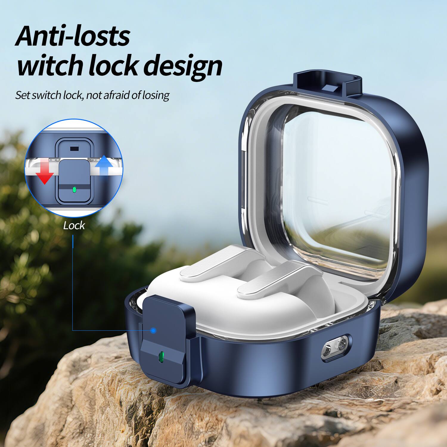 Anti-loses switch lock design  
Set switch lock, not afraid of losing  
Lock