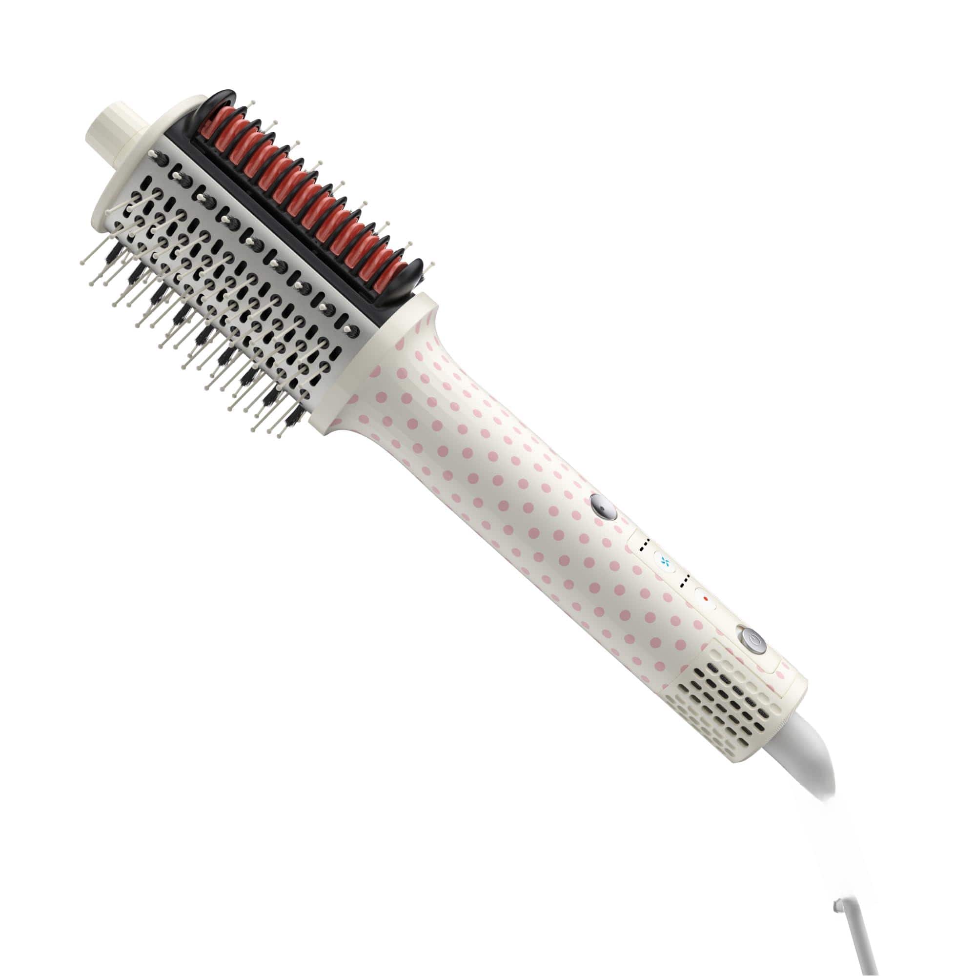 Live At Space - E1 Blow Dryer + Straighten Hair Brush Dual Mode Hot Air With 110000rpm High Speed Brushless Motor/oval - E1-179 Chalky Dots