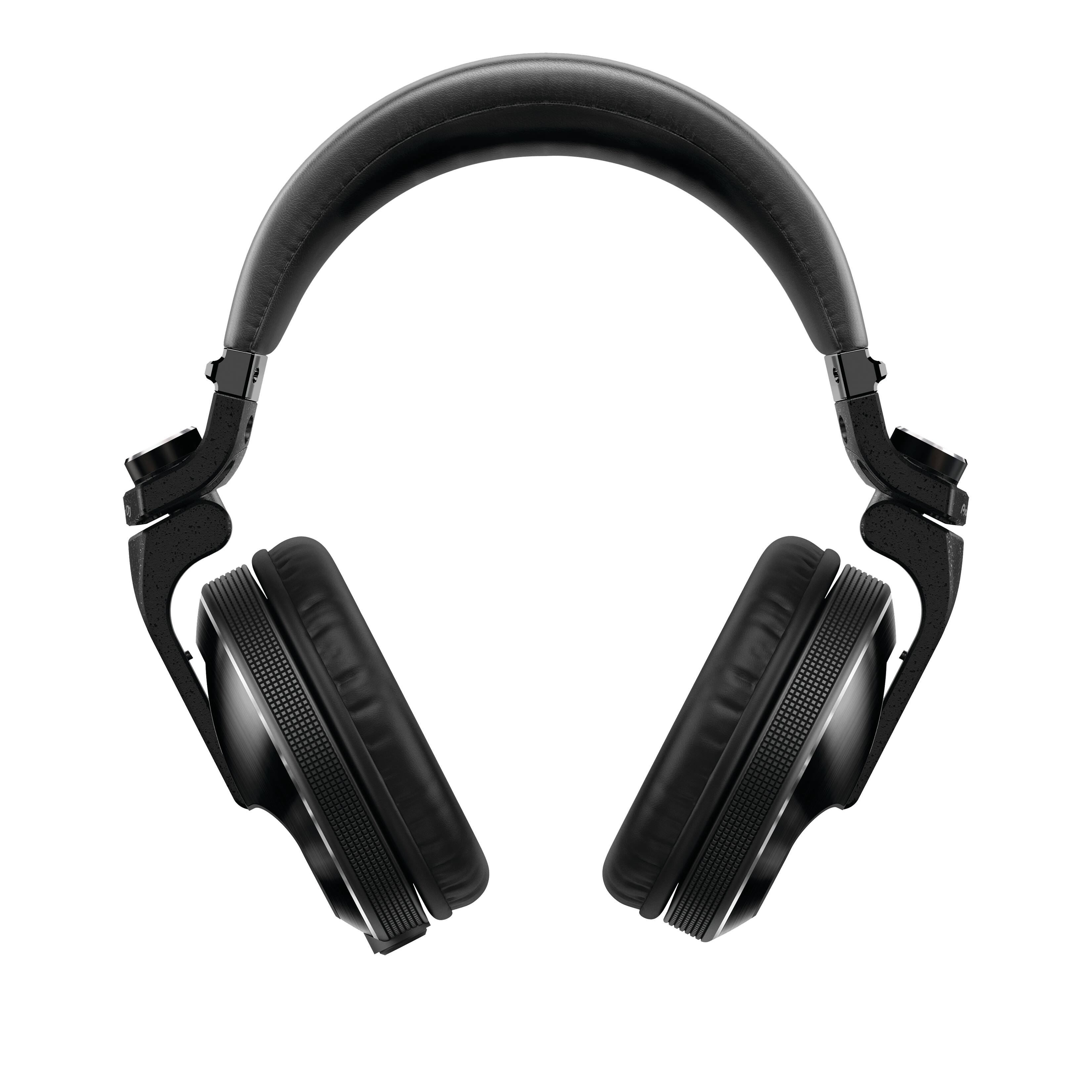 Front. Pioneer DJ - Flagship Over-Ear DJ Headphones, Includes Carrying Case, Coiled Cable & Straight Cable - Black.