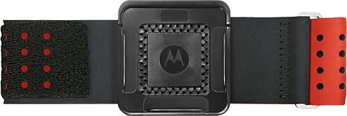 Front Standard. Motorola - Armband for MOTOACTV Device - Black/Red.