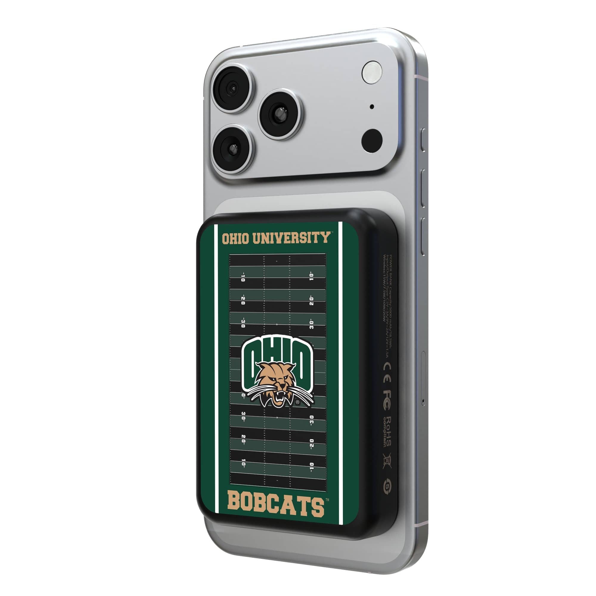 Keyscaper - Ohio Bobcats Field Wireless Power Bank - Multicolor