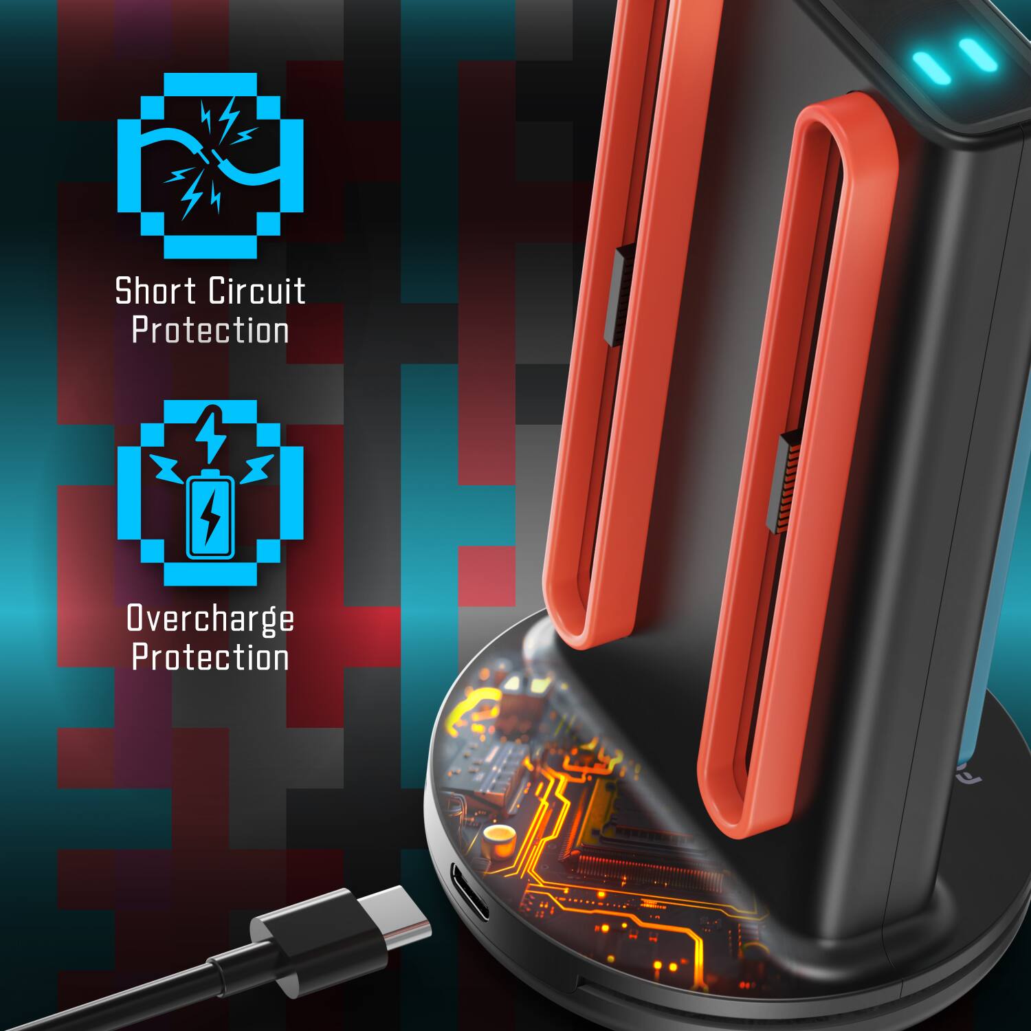 Short Circuit Protection, Overcharge Protection