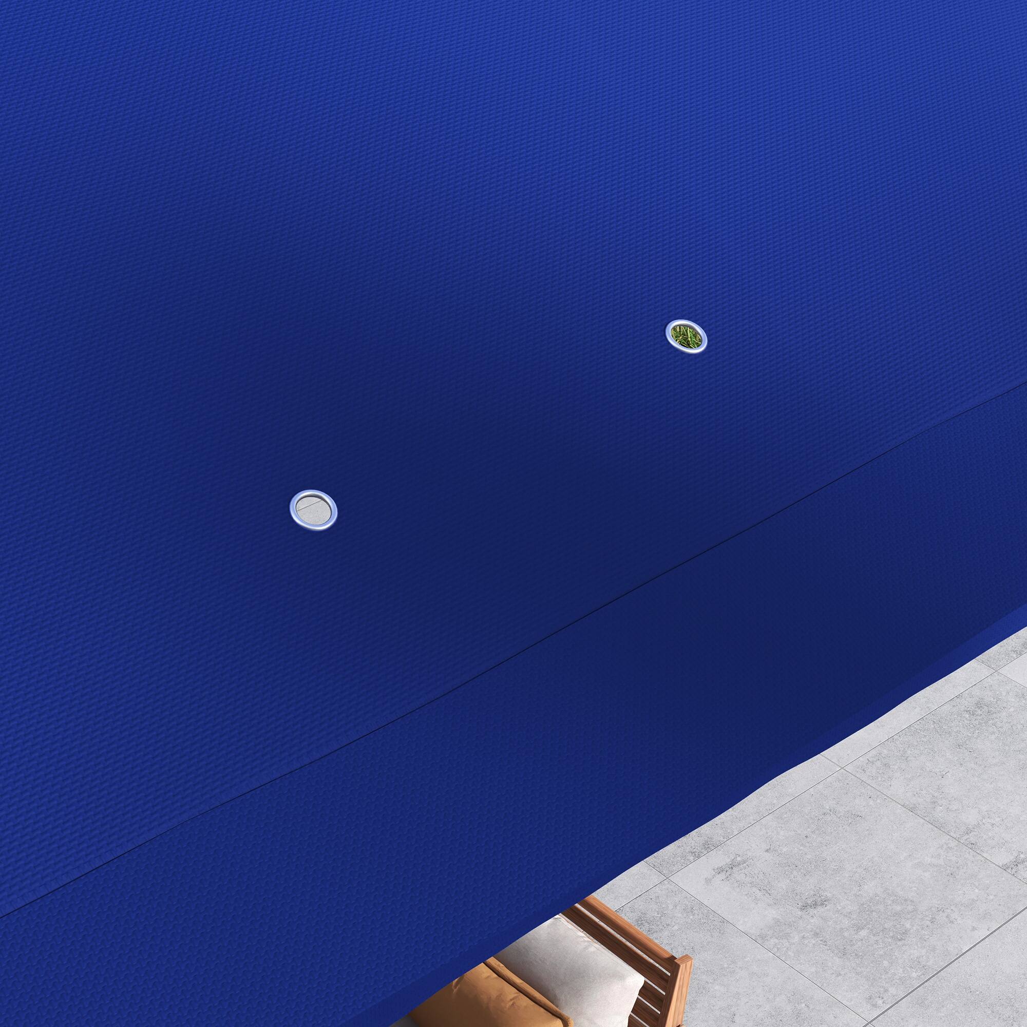 Alt View 7. Outsunny - 11' x 11' Pop Up Canopy, Outdoor Patio Gazebo Shelter with Removable Zipper Netting - Blue.