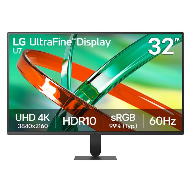 LG - UltraFine 32" 4K UHD 60Hz Monitor HDR10 (HDMI, DisplayPort) - Black