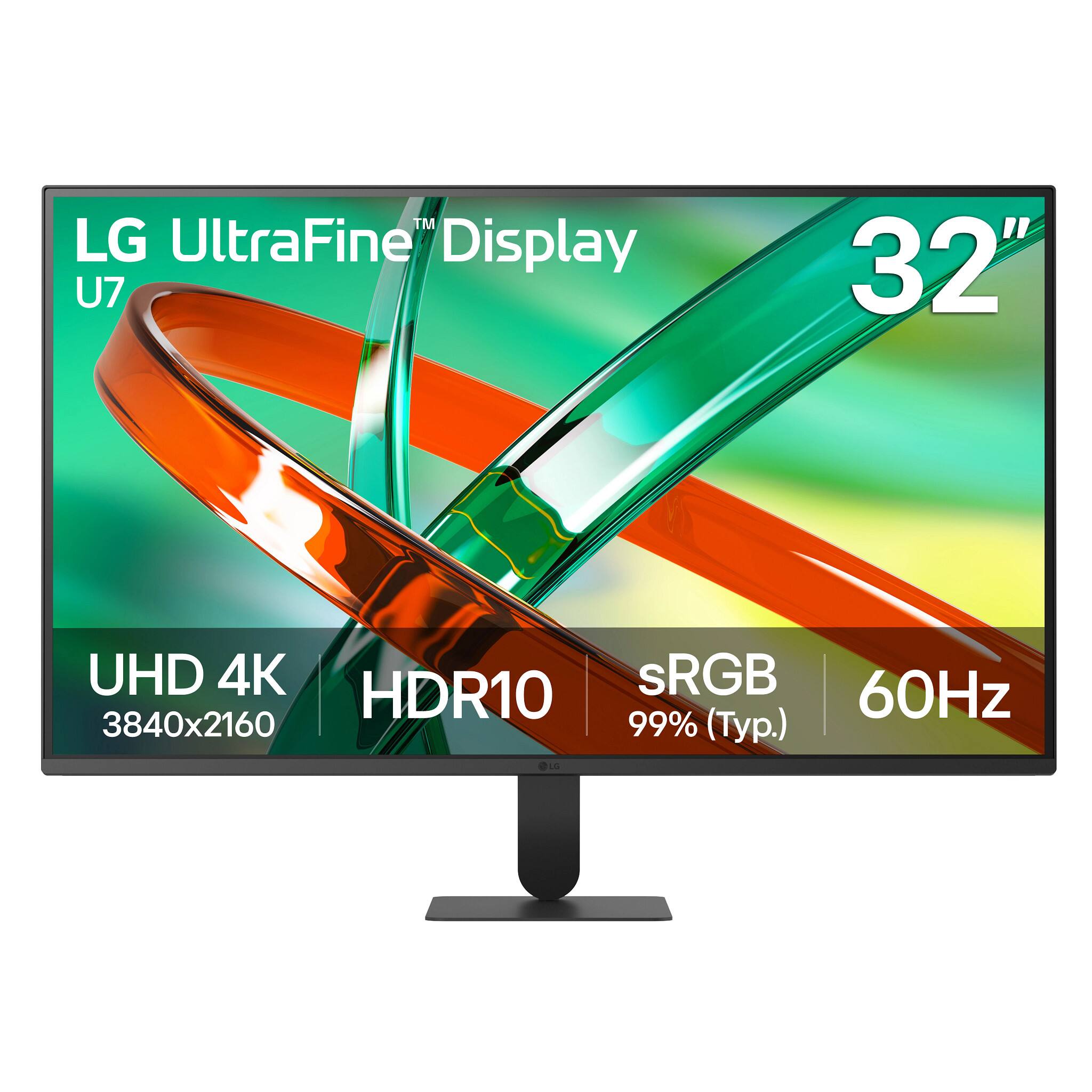 LG UltraFine™ Display U7  
32"  
UHD 4K HDR10 sRGB 60Hz 3840x2160 99% (Typ.)
