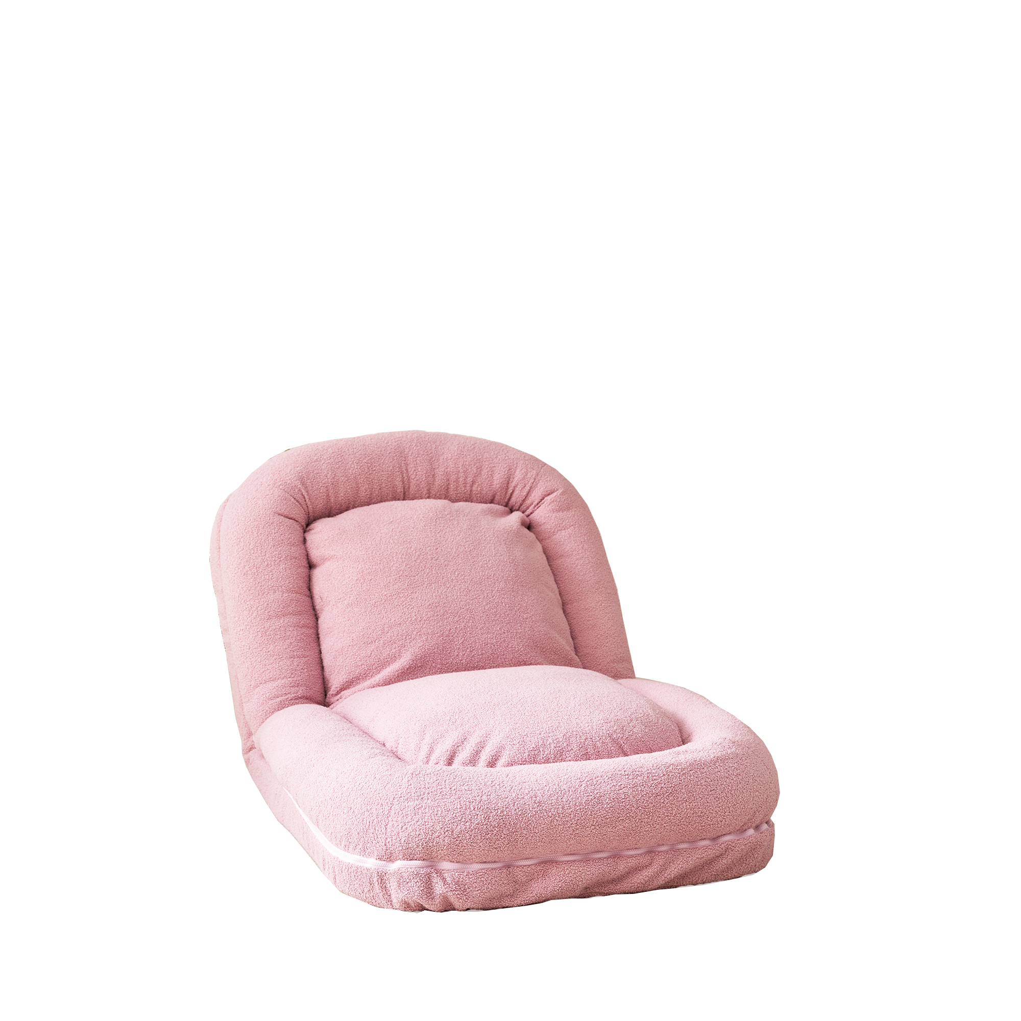 Alt View 5. GOODSILO - Triple Fold Down Convertible Sofa Bed with 18-Position Adjustable Backrest for Versatile Lounging and Sleeping - Pink.