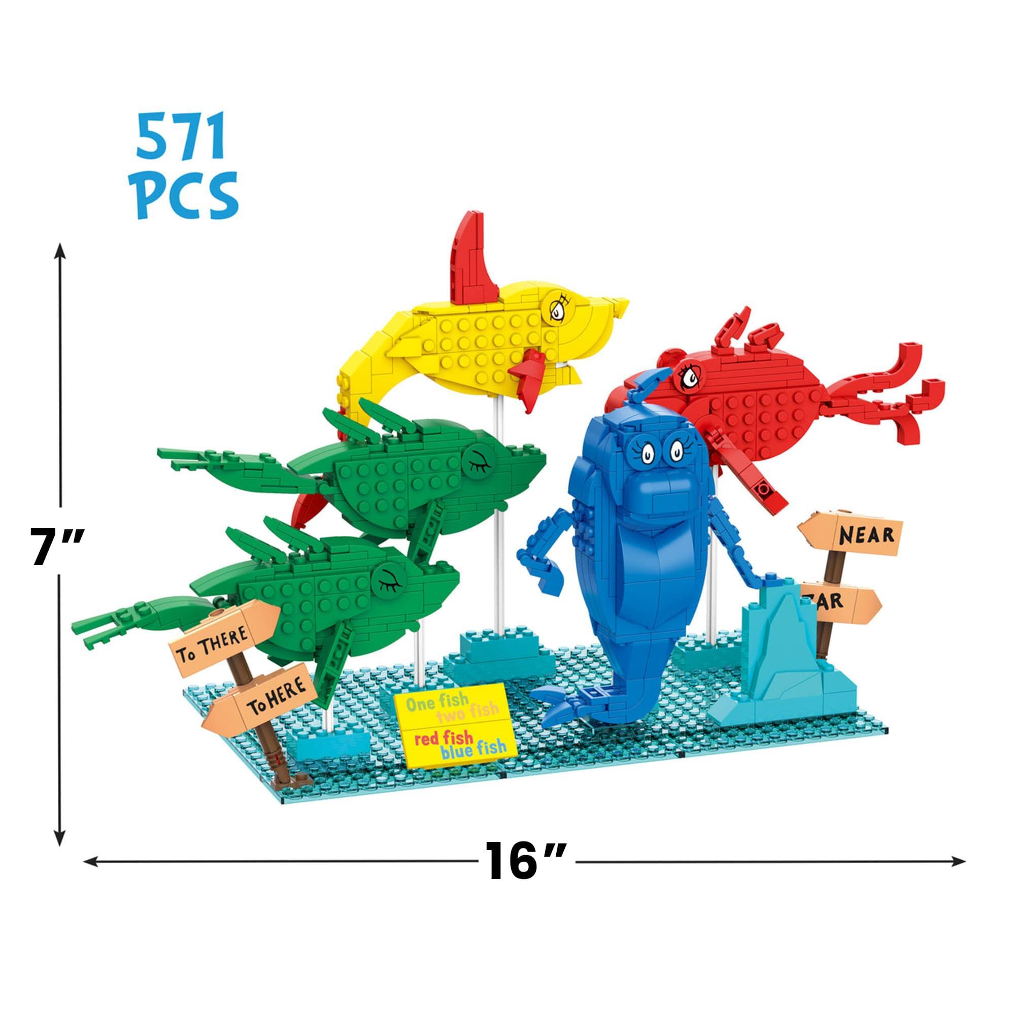 571 PCS  
7"  
To THERE  
To HERE  
One fish fish two red fish fish blue  
NEAR  
AR  
16"