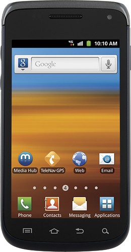  T-Mobile Prepaid - Samsung T679 Exhibit II No-Contract 4G Mobile Phone - Deep Marine