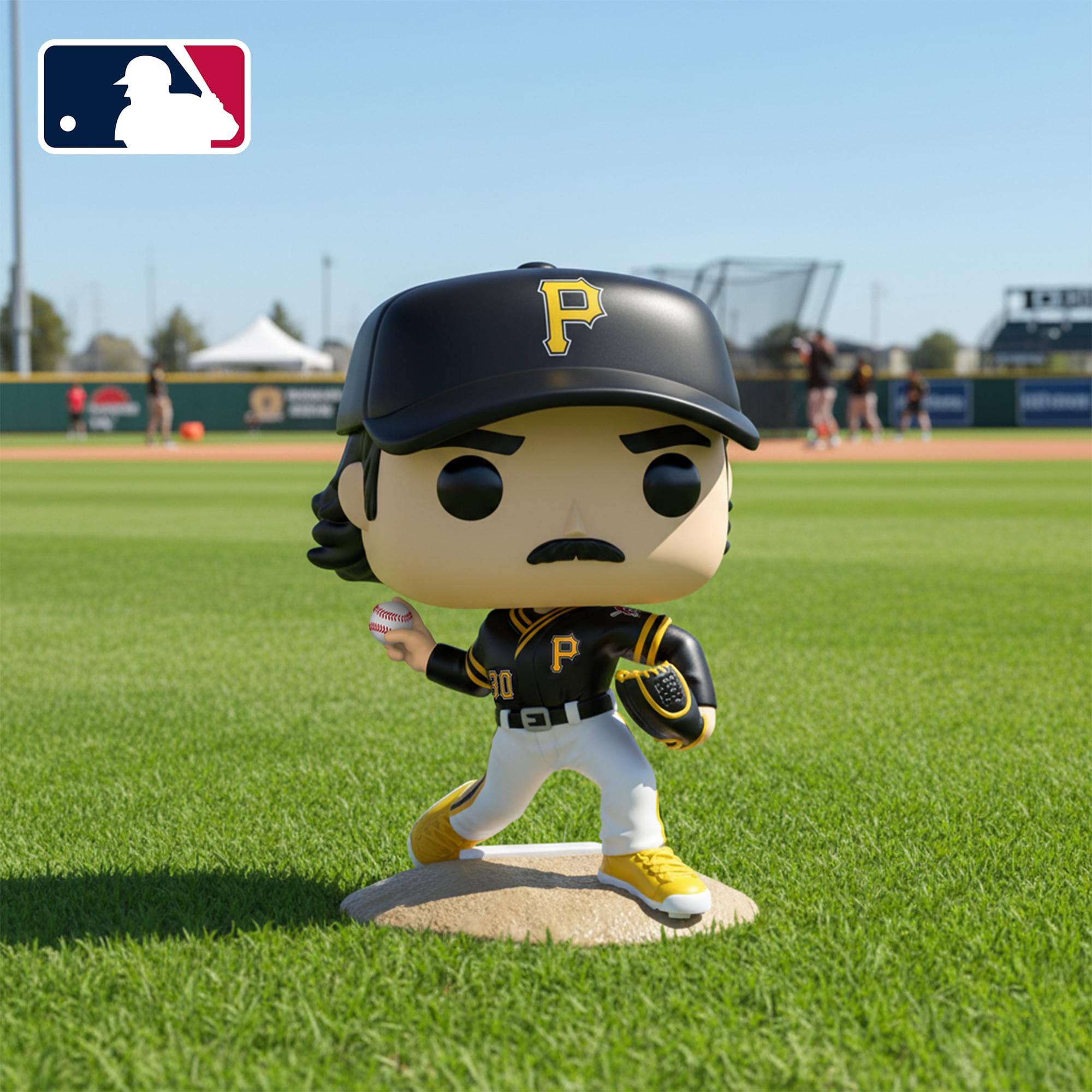 Alt View 2. Funko - Pittsburgh Pirates Paul Skenes Funko Pop! Vinyl Figure - Multicolor.