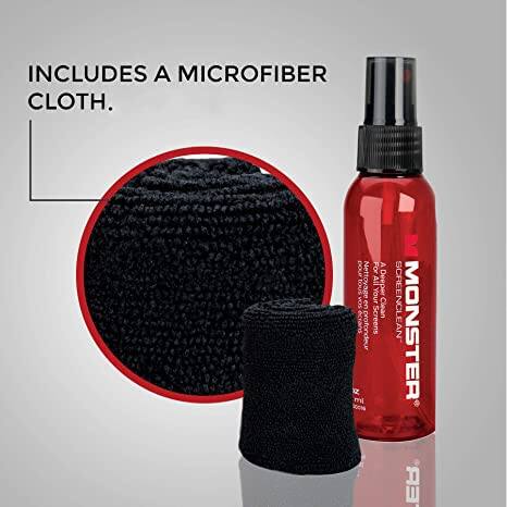 INCLUDES A MICROFIBER CLOTH.

A pour nettoyer tous les écrans en profondeur.

SCREENCLEAN MONSTER