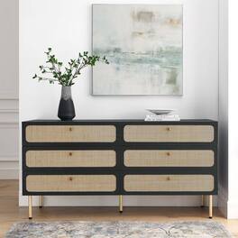 Chaucer 6-Drawer Dresser by Modway - Black