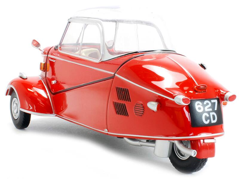 Alt View 2. Oxford Diecast - Messerschmitt KR200 Bubble Car Sardinian Red 1/18 Diecast Model Car by Oxford Diecast.