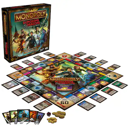 Front. Monopoly - Dungeons & Dragons Honor Among Thieves Monopoly Game.