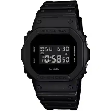 PROTECTION
ADJUST MODE
ALM SIG
5U 6-30 PM
10:58 50
CASIO
START/STOP LIGHT
G-SHOCK
