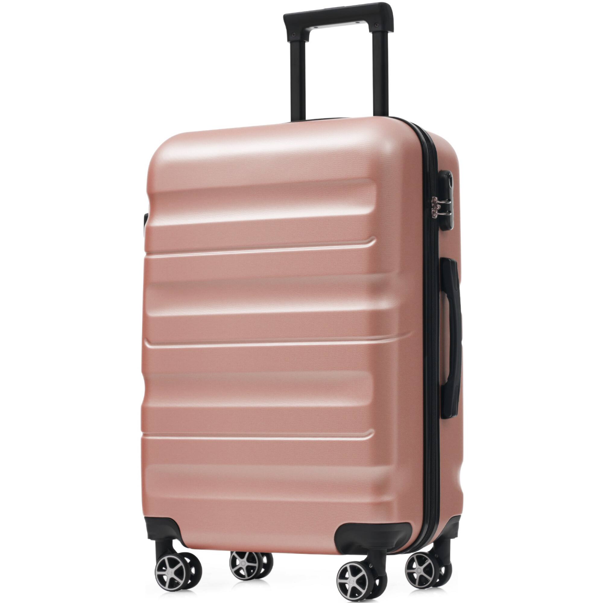 Alt View 4. ELEMENT ACE - 6-Piece Hardshell Spinner Luggage Set - Lightweight Durable Suitcases in Multiple Sizes for Family Travel - Rose Gold.