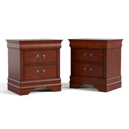 Furniture of America - Arabella Wood 2-Drawer Nightstands (Set of 2) - Brown
