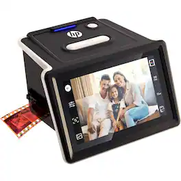 HP - FilmScan Film & Slide Scanner with 5" Touch Screen, Film Scanner Convert Negatives to Digital 22MP JPEG