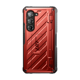 SUPCASE - Unicorn Beetle Pro Rugged Case for Samsung Galaxy Z Fold6 w/ S-Pen Holder – Full-Body Protection with Screen Protector - Metallic Red
