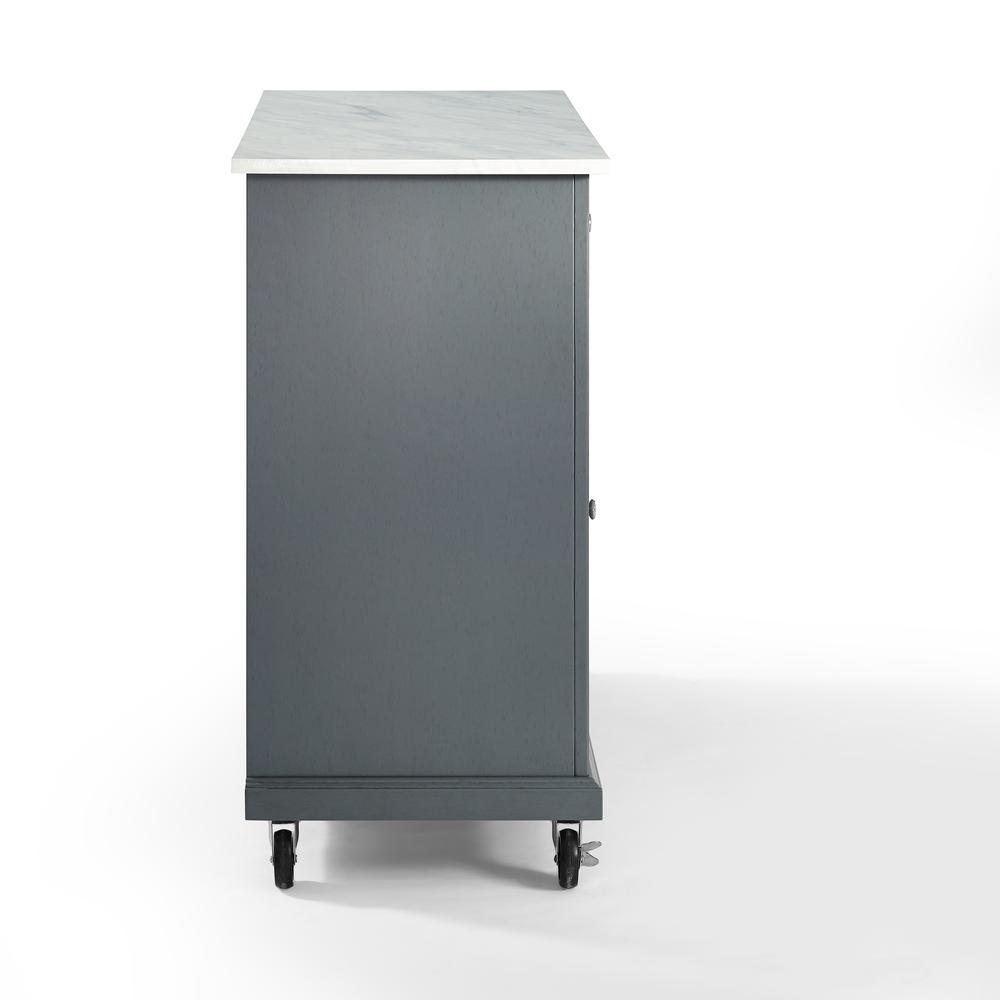Left. Crosley Furniture - Avery Kitchen Cart - Distressed Gray.