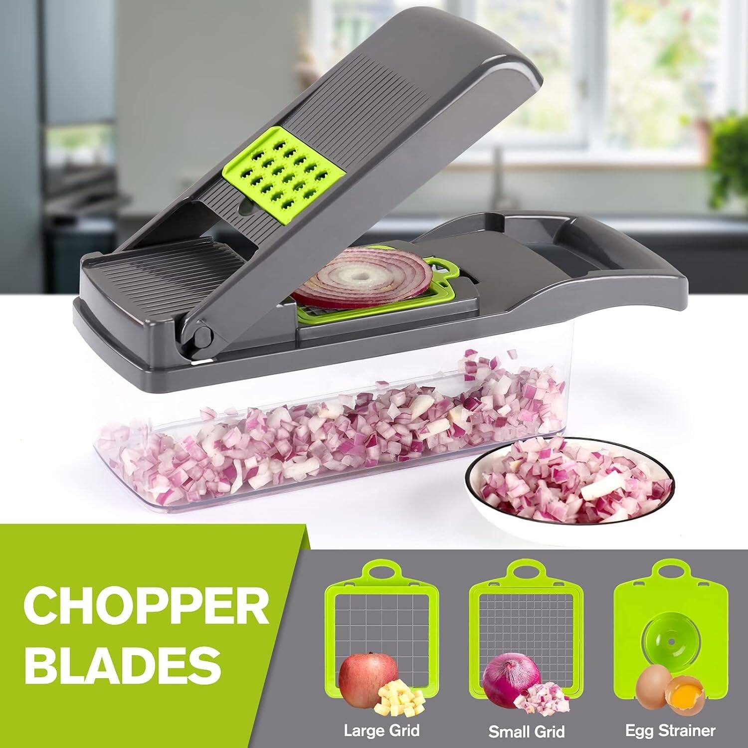 CHOPPER BLADES
Large Grid
Small Grid
Egg Strainer