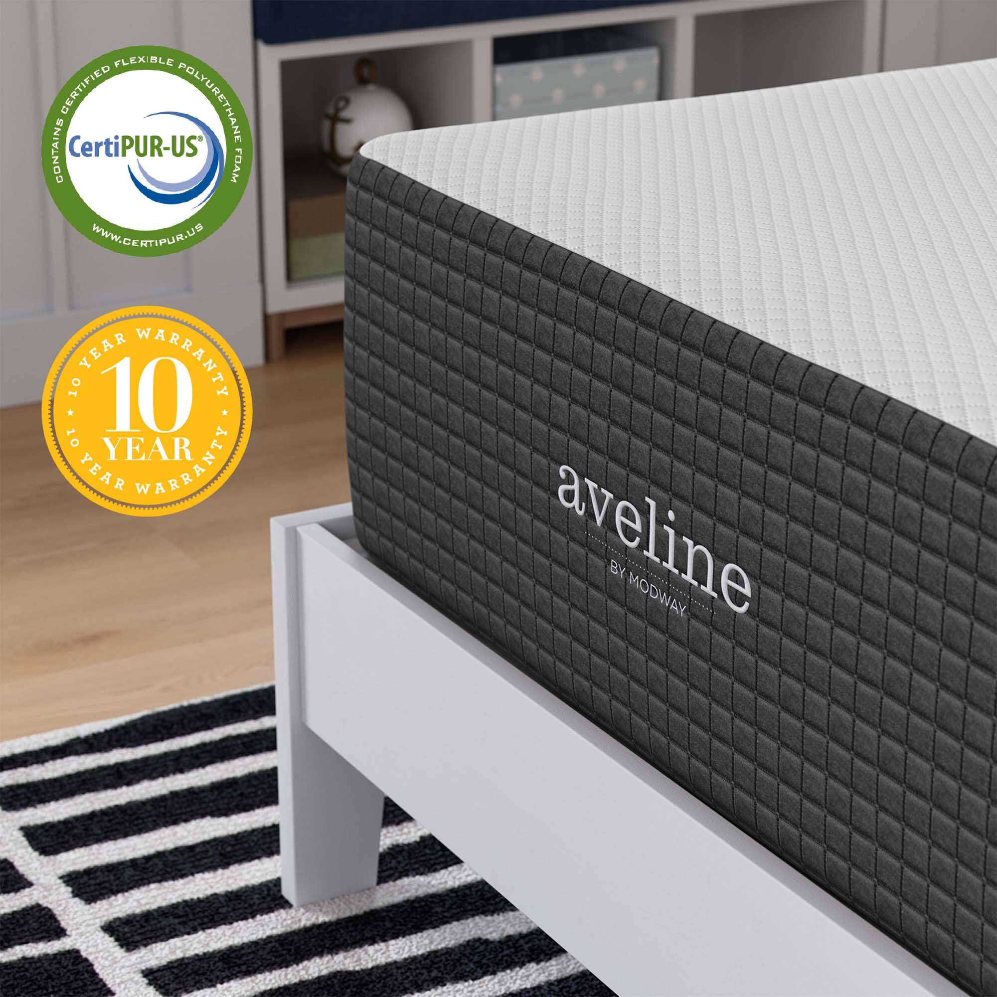 FLEXIBLE CERTIFIED POLYURETHANE CONTAINS CertiPUR-US FOAM  
WWW.CERTIPUR.US  
10 YEAR WARRANTY  
aveline BY MODWAY