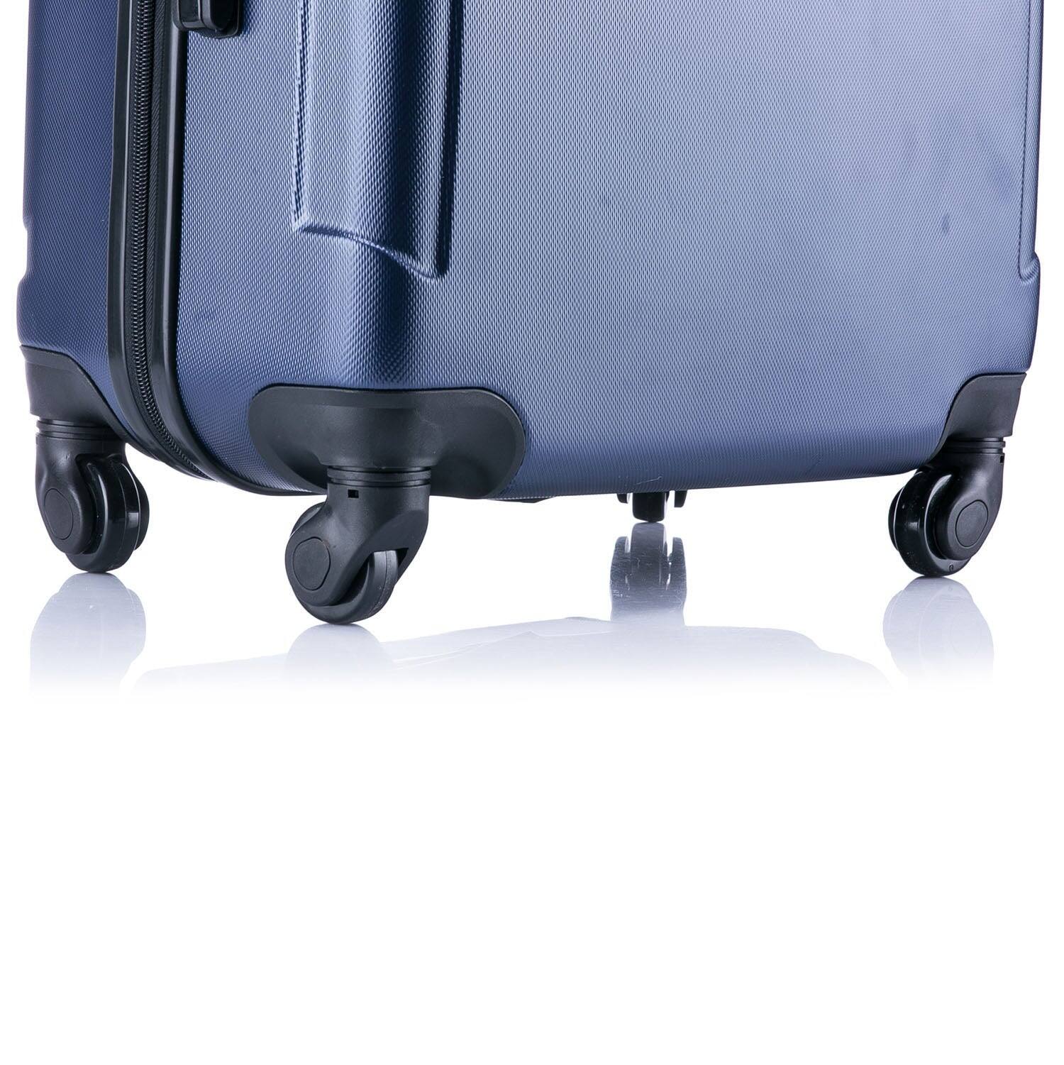 Alt View 3. InUSA - Pilot lightweight hardside spinner luggage 20" carry-on - NAVY BLUE.