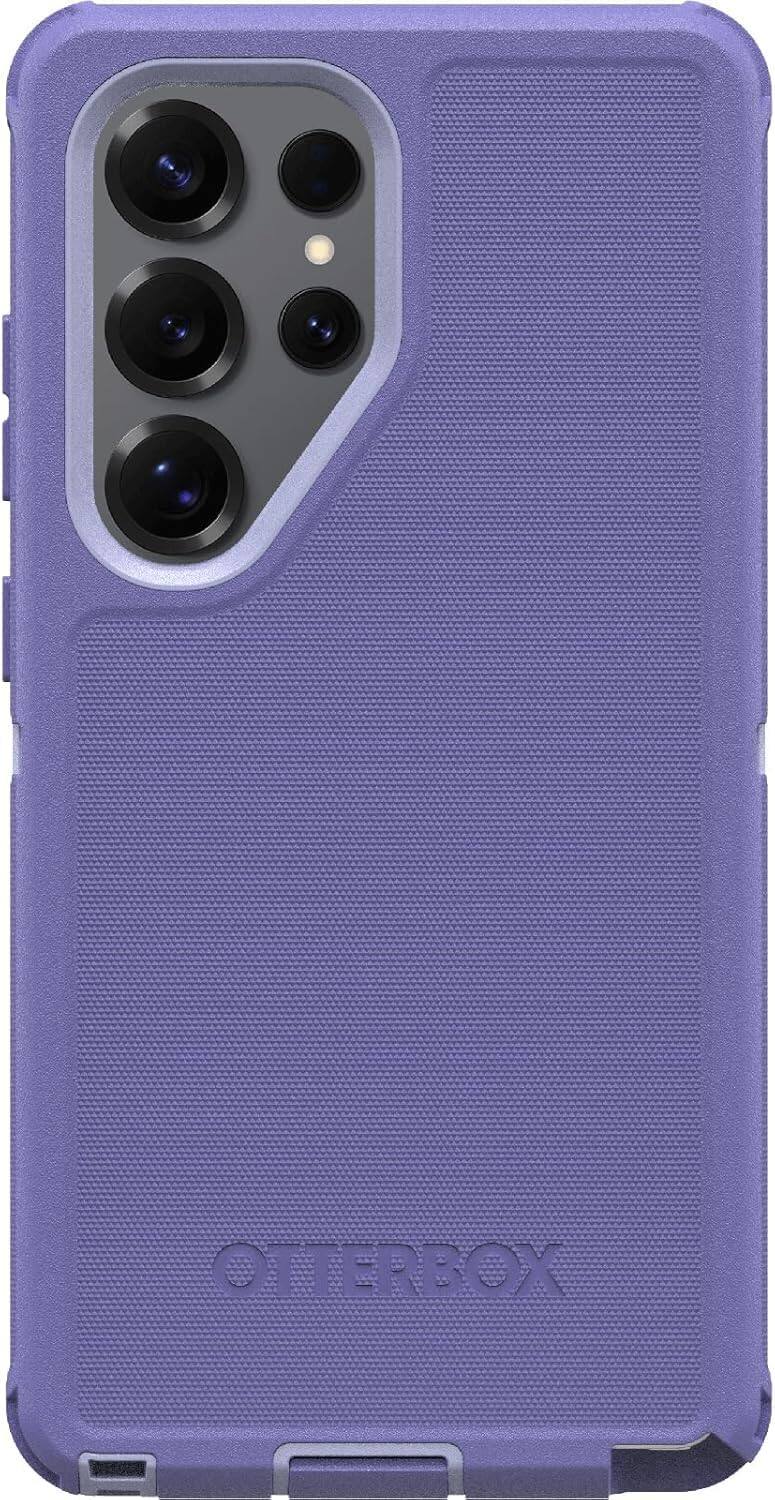 Back. OtterBox - OtterBox Galaxy S25 Ultra (Only) Defender Series Case - Holster Clip Included - Rugged & Durable - with Port Protection - Mountain Majesty (Purple).