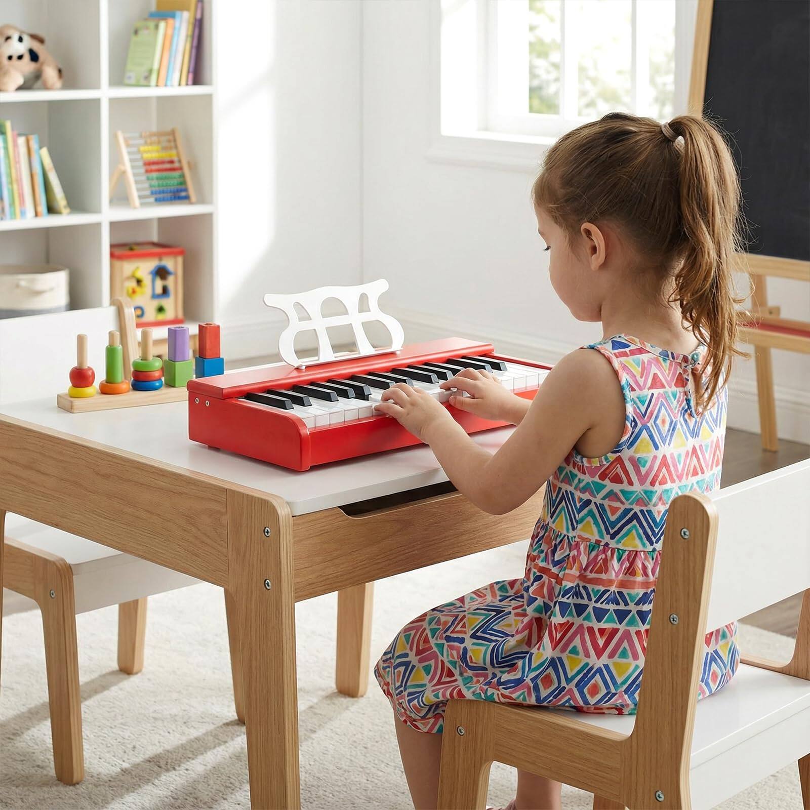 Alt View 8. Ecooso - 30-Key Kids Keyboard Piano with Music Stand, Beginner Digital Piano for Ages 3+.
