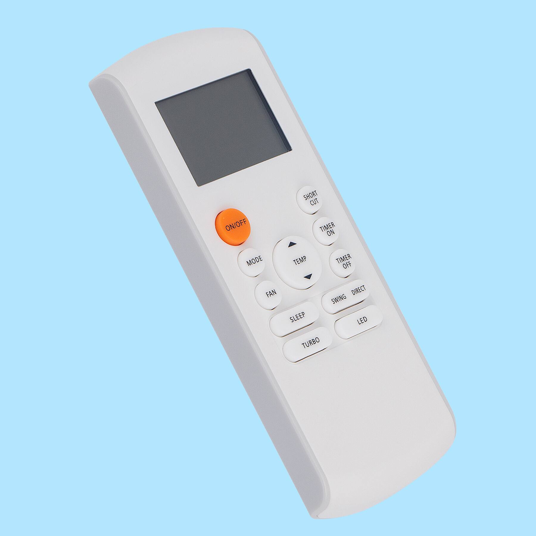 ON/OFF  
MODE  
TEMP  
TIMER ON  
TIMER OFF  
SHORT CUT  
FAN  
SWING  
DIRECT  
SLEEP  
LED  
TURBO