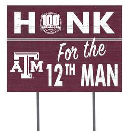 Jardine - Texas A&M Aggies 12th Man Centennial 18'' x 24'' Yard Sign - Maroon