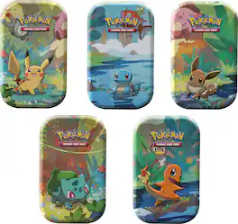 Pokémon - Trading Card Game: Kanto Friends Mini Tin - Styles May Vary