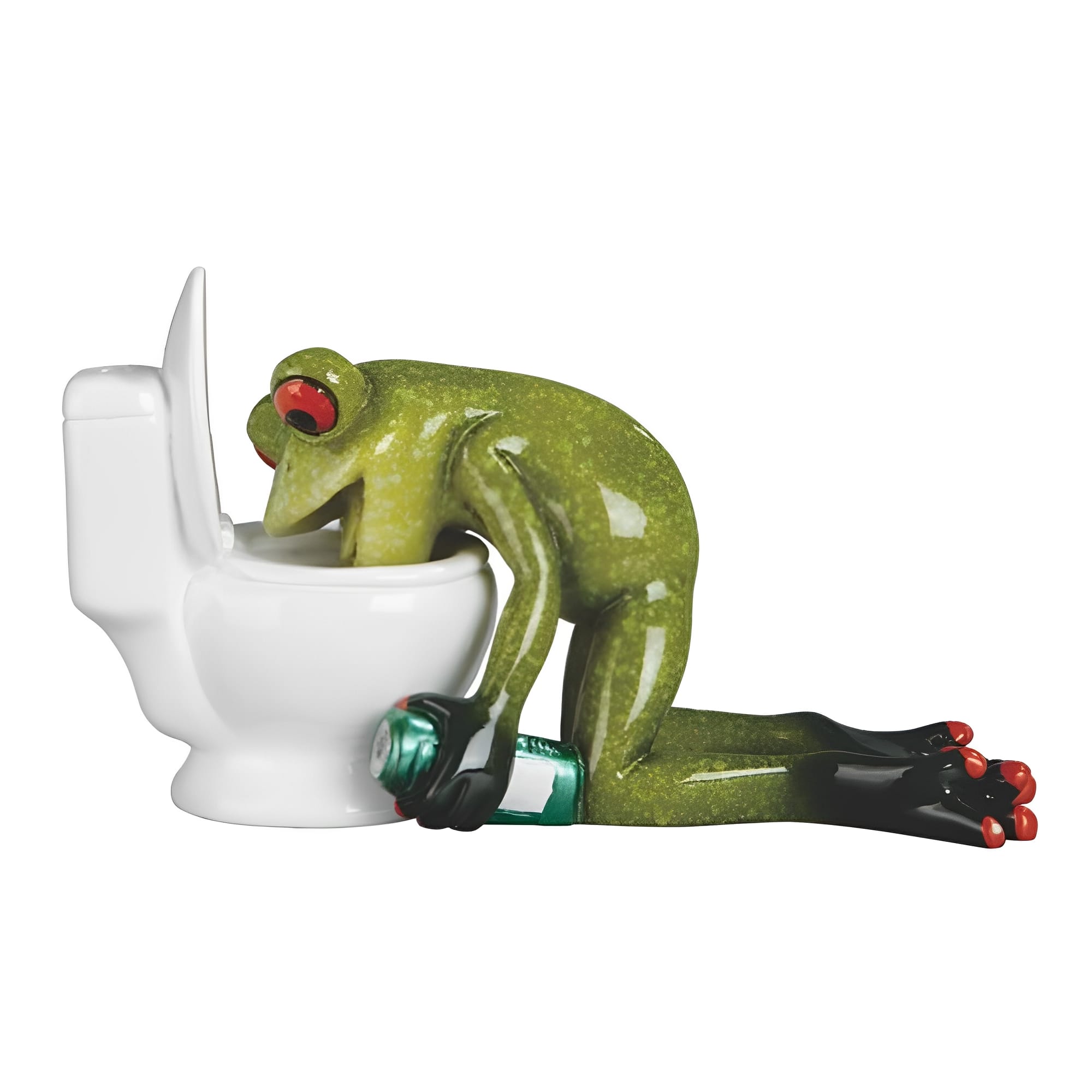 FC Design - 5.5"W Frog Hangover Figurine Computer Desk Tabletop Decoration - Multi-Color