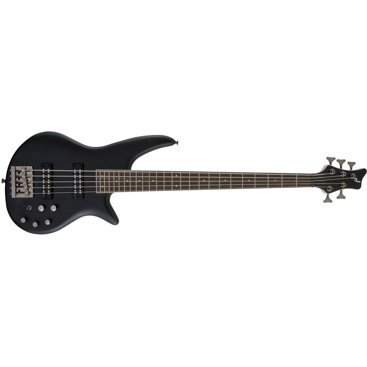 Alt View 1. Jackson - Jackson JS Series Spectra Bass JS3V Electric Guitar, Laurel Fingerboard, Satin Black.