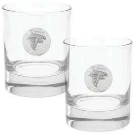 Wendell August Forge - Atlanta Falcons Two-Piece 11oz. Rocks Glass Set - Multicolor