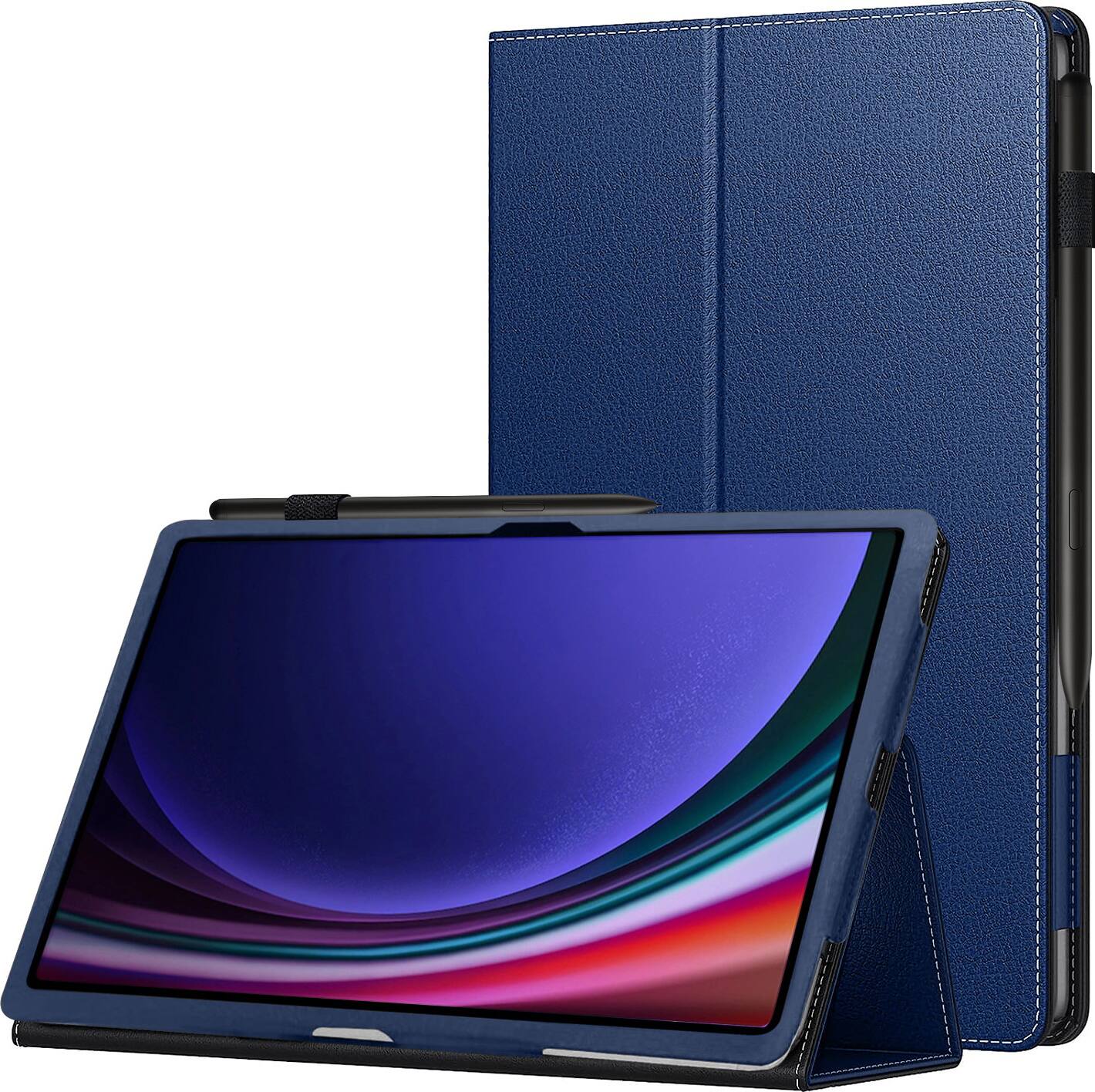 SaharaCase - Folio Case for Samsung Galaxy Tab S10 Ultra, Tab S9 Ultra, and Tab S8 Ultra - Dark Blue