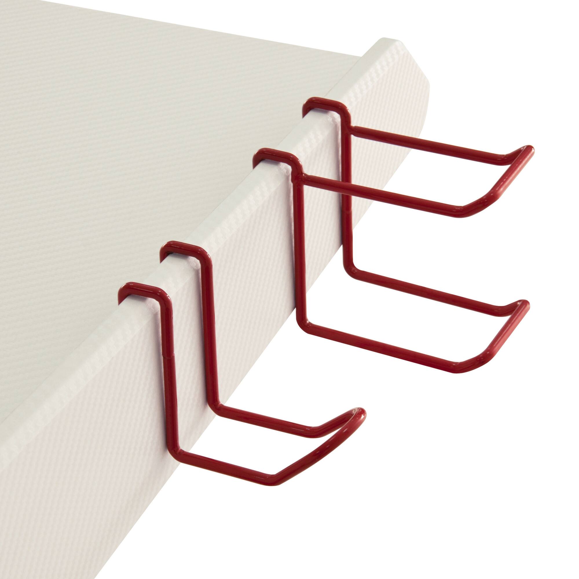 Alt View 1. GOODSILO - Ergonomic Gaming Desk Workstation with Cupholder and Headphone Hook for Enhanced Gaming Experience - Red.