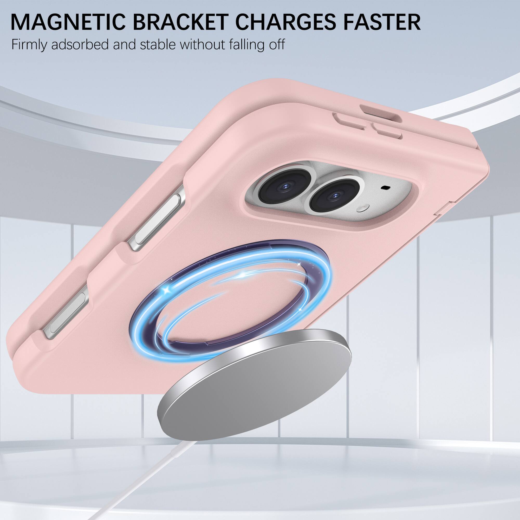 MAGNETIC BRACKET CHARGES FASTER  
Firmly adsorbed and stable without falling off