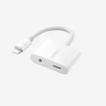 Belkin RockStar Lightning to 3.5mm Audio Cable + Audio Charger Belkin RockStar Lightning to 3.5mm Audio Cable + Audio Charger