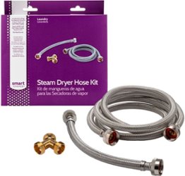 Smart Choice - Steam Dryer Installation Kit - Silver - Front_Zoom