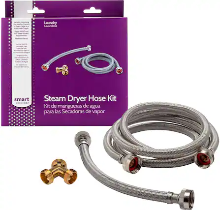 Front. Smart Choice - Steam Dryer Installation Kit - stainless steel.