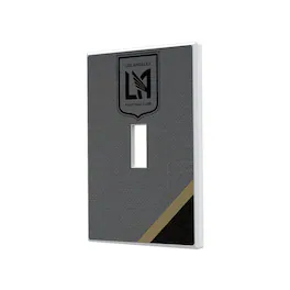 Keyscaper - LAFC Diagonal Stripe Design Single Toggle Lightswitch Plate - Multicolor