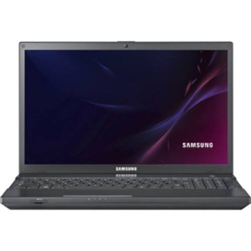 Front Standard. Samsung - 15.6" Notebook - 4 GB Memory - 500 GB Hard Drive - Black.