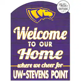 Jardine - Wisconsin-Stevens Point Pointers 16'' x 22'' Indoor/Outdoor Marquee Sign - Purple